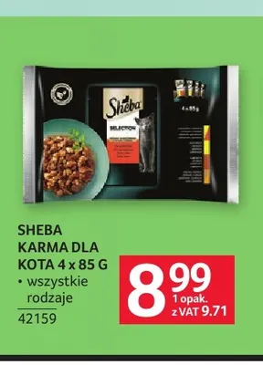 Karma dla kota Sheba 4-pak 85 g promocja w Selgros