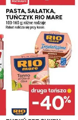 Pasta, sałatka, tuńczyk Rio Mare promocja w Stokrotka