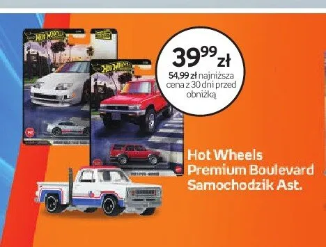 Hot Wheels Premium Boulevard Samochodzik Ast. promocja w Empik