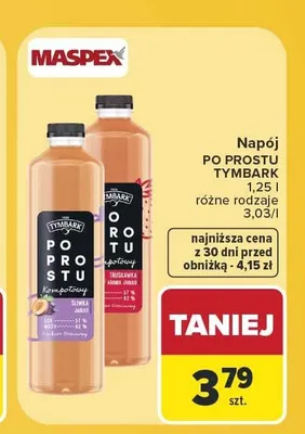 Napój Tymbark Po Prostu Truskawka Aronia Jabłko promocja w Carrefour Market