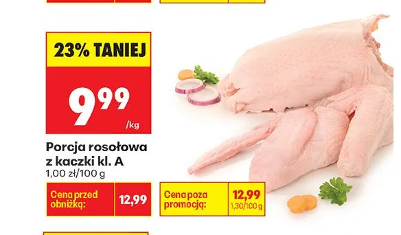 Porcja rosołowa z kaczki kl. A promocja w Biedronka