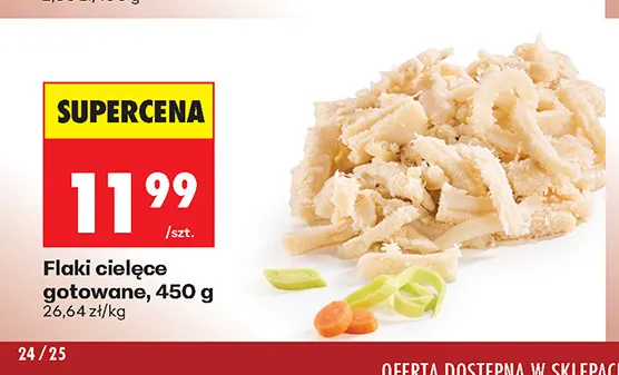 Flaki cielęce gotowane promocja w Biedronka