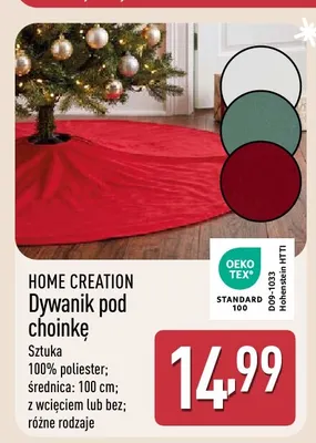 Dywanik pod choinkę Home Creation promocja w Aldi