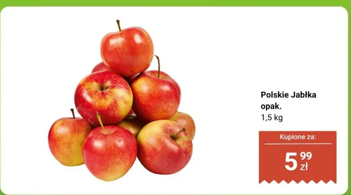 Polskie jabłka opak. 1,5 kg promocja w Biedronka