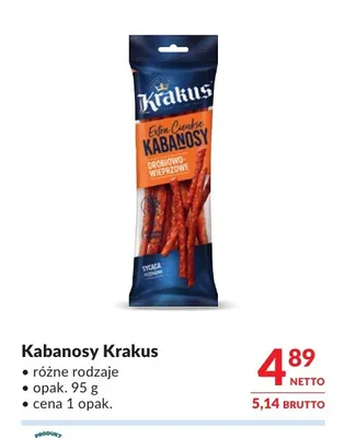 Kabanosy Krakus promocja w Makro