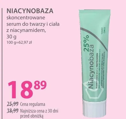 Skoncentrowane serum do twarzy i ciała z niacynamidem promocja w Hebe