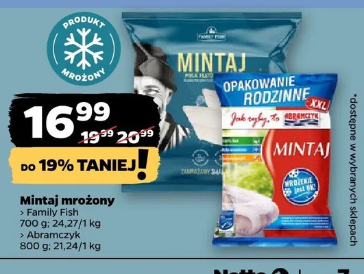 Mintaj mrożony promocja w Netto