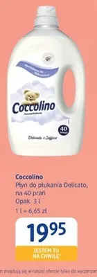 Płyn do płukania Delicato Coccolino promocja w Drogerie DM