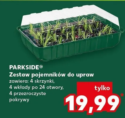 Zestaw pojemników do upraw promocja w Kaufland