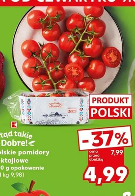 Pomidory koktajlowe polskie promocja w Kaufland
