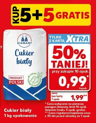 Cukier biały Diamant promocja w Kaufland