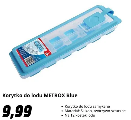Korytko do lodu METROX Blue promocja w Media Markt