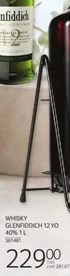 Whisky Glenfiddich 12 YO 40% 1 L promocja w Selgros