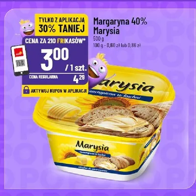 Margaryna 40% Marysia promocja w POLOmarket