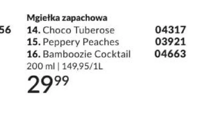 Mgiełka zapachowa Avon Peppery Peaches promocja w AVON