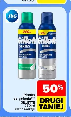 Pianka do golenia Gillette promocja w Carrefour