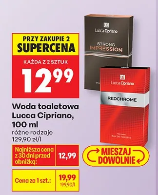 Woda toaletowa Lucca Cipriano Strong Impression 100 ml promocja w Biedronka