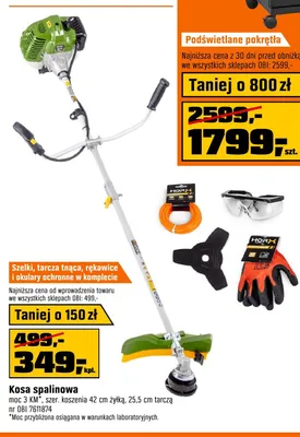 Kosa spalinowa Horx promocja w OBI