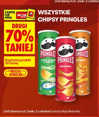 Chipsy Pringles Paprika promocja w Biedronka