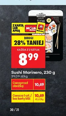 Sushi Marinero promocja w Biedronka