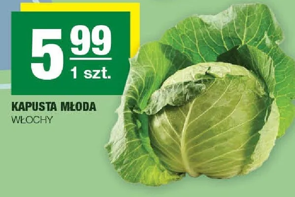 Kapusta młoda promocja w SPAR