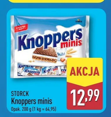 Wafelki Knoppers minis promocja w Aldi