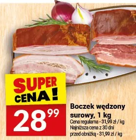 Boczek wędzony surowy promocja w Twój Market