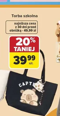 Torba szkolna Capybara Wikam promocja w Carrefour