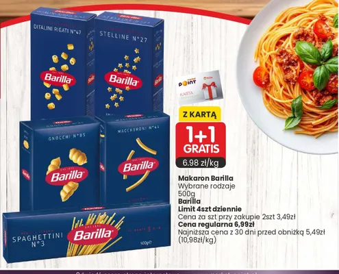 Makaron Barilla Spaghettini N°3 promocja w Market Point