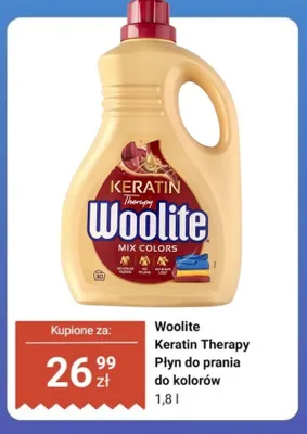 Płyn do prania do kolorów Woolite Keratin Therapy promocja w Dino