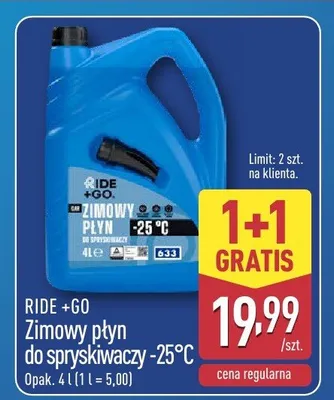 Zimowy płyn do spryskiwacza -25°C promocja w Aldi