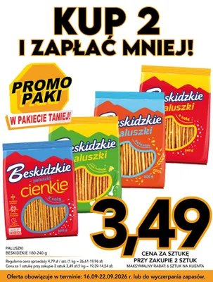 Paluszki Beskidzkie o smaku sera i cebulki promocja w Kupiec
