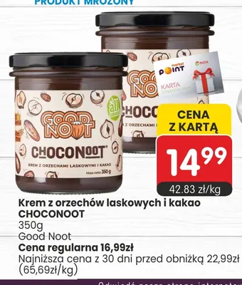 Krem z orzechów laskowych i kakao Good Noot Choconoot promocja w Market Point