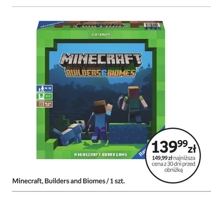 Gra planszowa Minecraft Builders & Biomes promocja w Empik