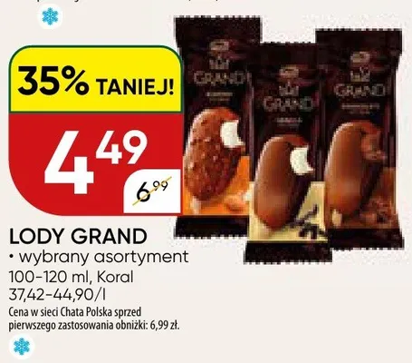 Lody Grand promocja w Chata Polska