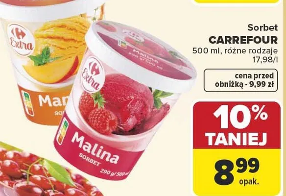 Sorbet promocja w Carrefour