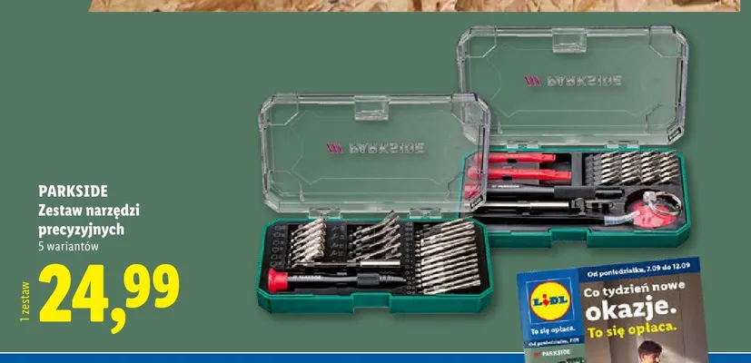 Zestaw narzędzi precyzyjnych Parkside promocja w Lidl