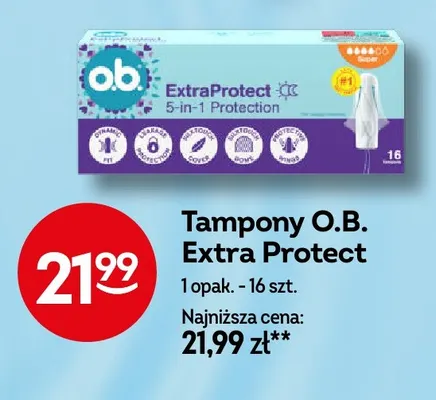 Tampony O.B. Extra Protect promocja w Żabka