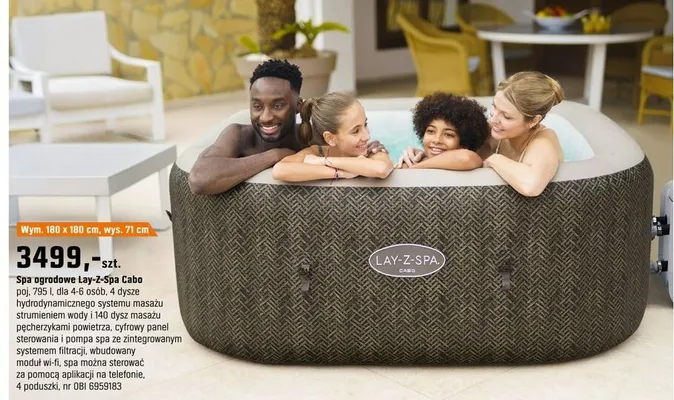 Spa ogrodowe Cabo promocja w OBI