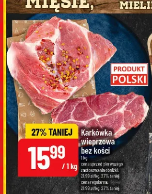 Karkówka wieprzowa bez kości promocja w POLOmarket