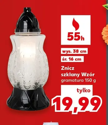 Znicz szklany Wzór promocja w Kaufland