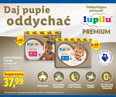 Pieluszki Lupilu Premium 5 XXL promocja w Lidl