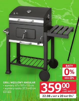 Grill węglowy angular promocja w Selgros