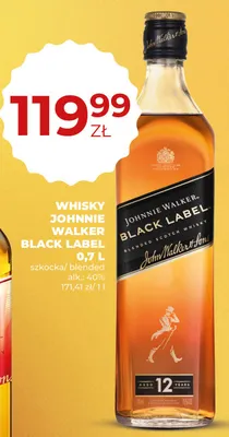 Whisky Johnnie Walker Black Label szkocka blended promocja w Duży Ben
