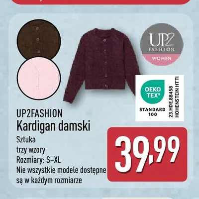 Kardigan damski UP2FASHION promocja w Aldi