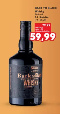 Whisky Back to Black 40% promocja w Kaufland