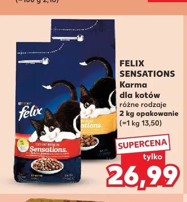 Karma dla kotów Felix Sensations różne rodzaje promocja w Kaufland