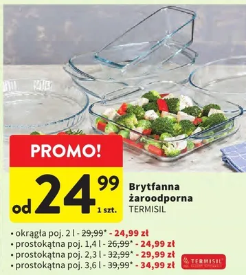 Brytfanna żaroodporna promocja w Intermarche
