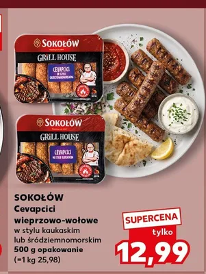 Cevapcici wieprzowo-wołowe w stylu śródziemnomorskim Sokołów Grill House promocja w Kaufland