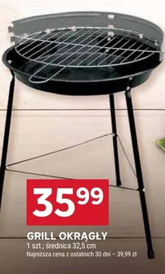 Grill okrągły promocja w Stokrotka